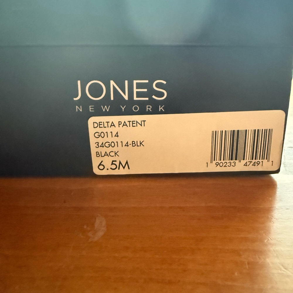 Jones New York Black Delta Patent Footwear